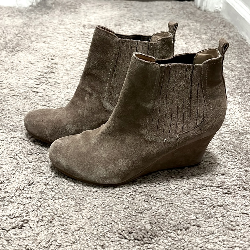 Dolce Vita Wedge Suede Booties